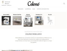 Tablet Screenshot of colonomobiliario.com